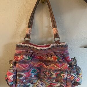 Miss Albright Multicolor Geometric Shoulder Bag